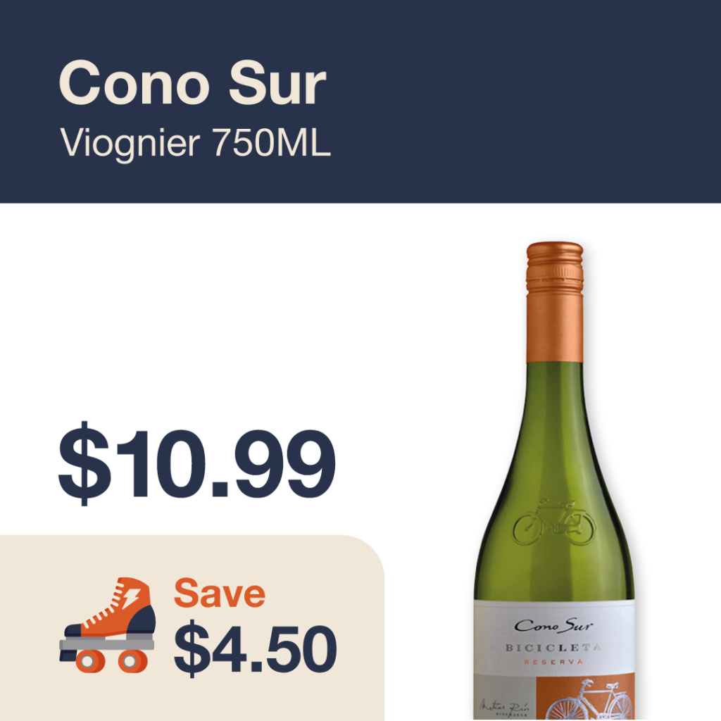 Monthly promo at The Liquor Co. 1977 – Cono Sur on sale for $10.99. Save $4.50 on this featured wine deal.