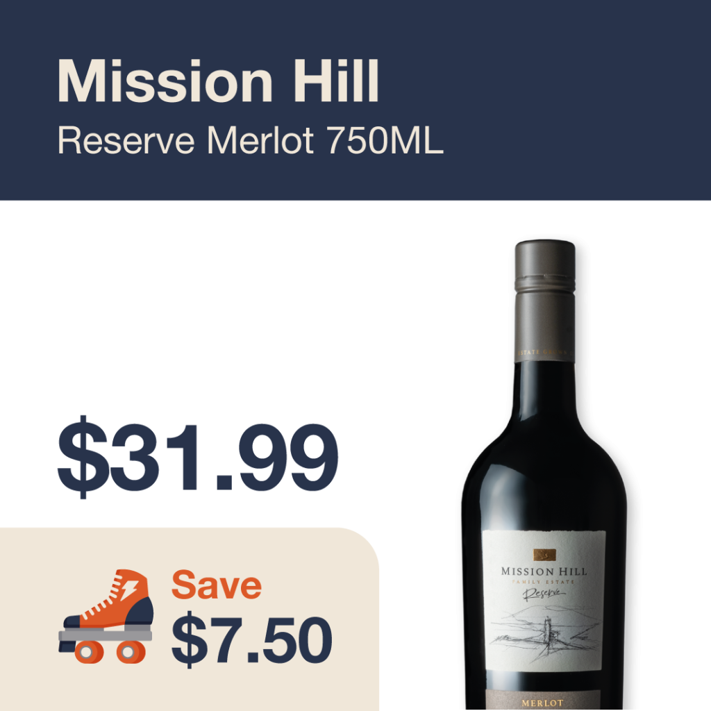 Monthly promo at The Liquor Co. 1977 – Mission Hill on sale for $31.99. Save $7.50 on this featured wine deal.