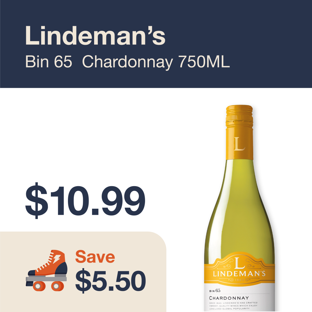 Monthly promo at The Liquor Co. 1977 – Lindeman's Chardonnay on sale for $10.99. Save $5.50 on this featured wine deal.