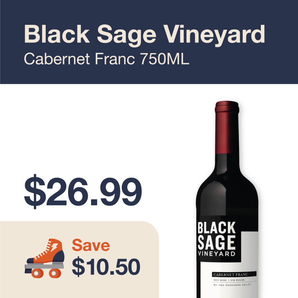 Liquor Co. 1977 monthly promo: Black Sage Vineyard Cabernet Franc - Save $10.50 on this featured wine deal.