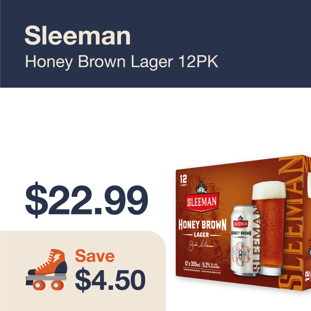Liquor Co. 1977 monthly promo: Sleeman Honey Brown Lager 12PK - Save $4.50 on this featured beer deal.