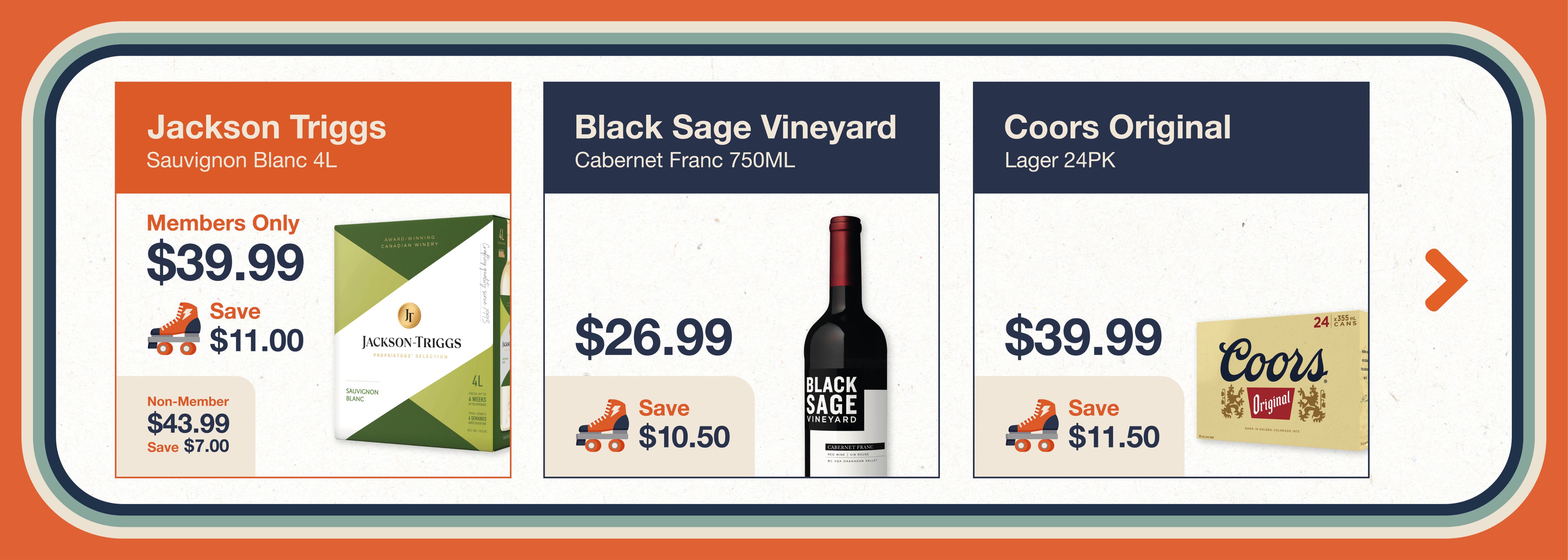 Monthly Promos at The Liquor Co. 1977. Save on wine, beer, spirits and RTD. Members save more