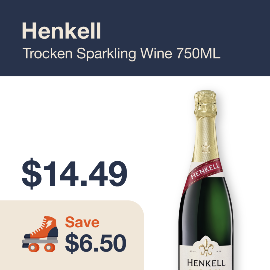 Liquor Co. 1977 monthly promo: Henkell Trocken Sparkling Wine - Save $6.50 on this featured wine deal.