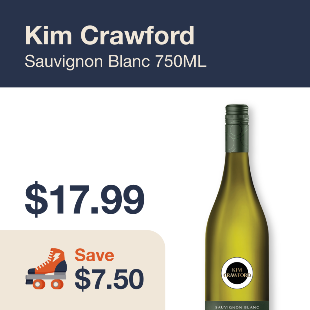Liquor Co. 1977 monthly promo: Kim Crawford Sauvignon Blanc - Save $7.50 on this featured wine deal.